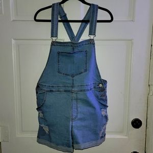 Shortalls, overall shorts, size 2XL
